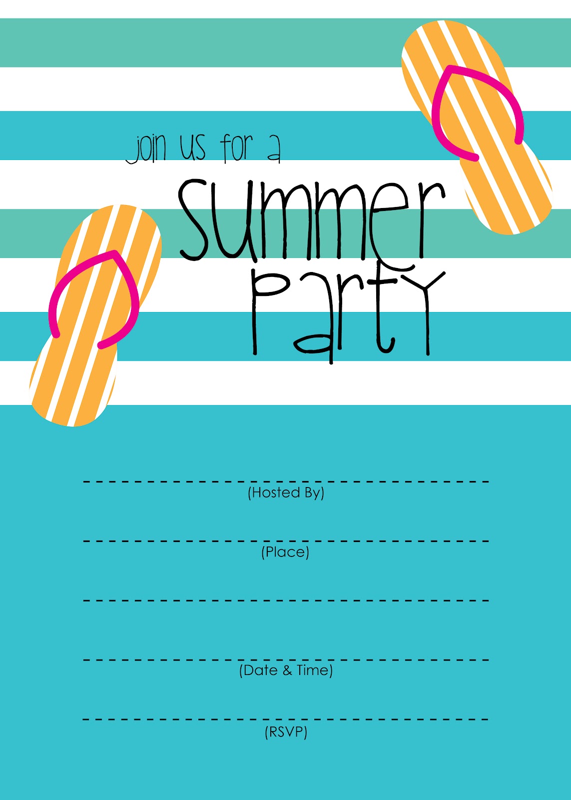 Free Simple Invitations Printable