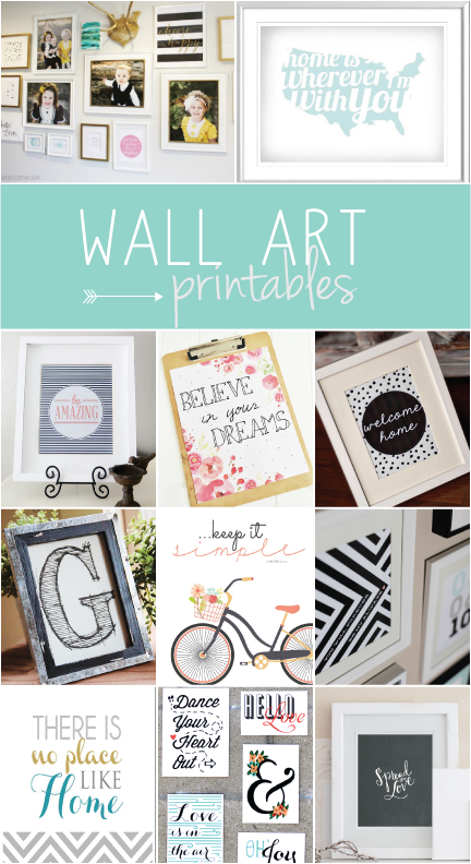 My Favorite Wall Art Printables – Short Stop Designs